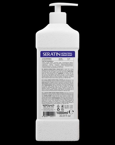 Seratin Antibacterial Soap 1000 mL Back (Seratin 1000ml Soap Back)